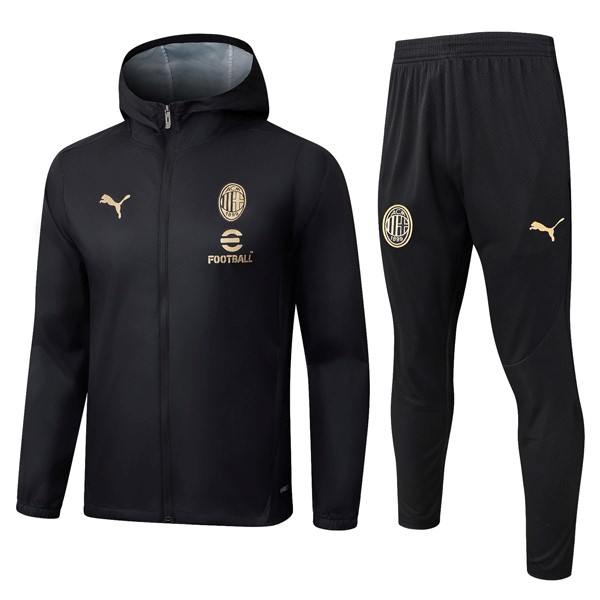Rompevientos Con Capucha AC Milan Negro 2025/26 5